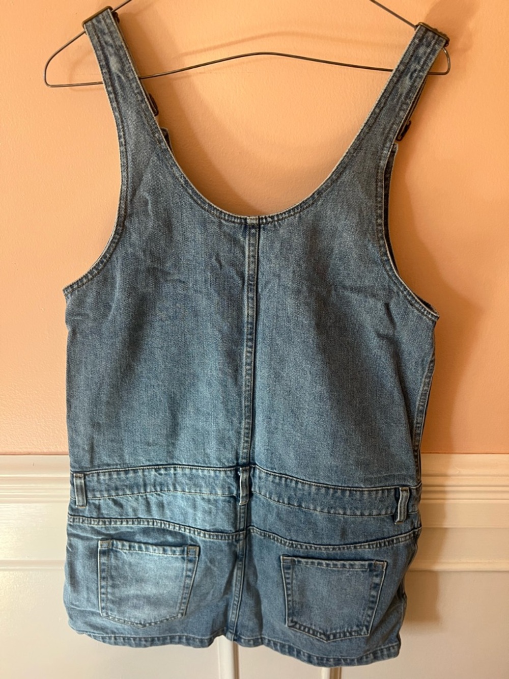 Miu Miu Denim Zip-Front Pinafore mini Dress jumper Coachella sold out rare luxe - Picture 9 of 12